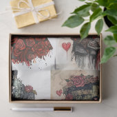 Decoupage 4 design Romantisch Frankenstein & Vrouw Tissuepapier (Geschenk)