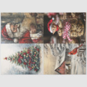 Decoupage 4 Kerst  Design Tissuepapier (Voorkant)