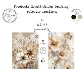 Decoupage A3 Botanicals Artwork Designs  Tissuepapier