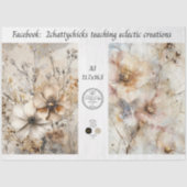 Decoupage A3 Botanische Kunstontwerpen  Tissuepapier (Voorkant)