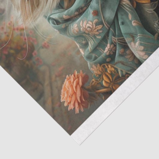 Decoupage A3 Scrapbooking Victorian Whimsical Cats Tissuepapier (Detail)