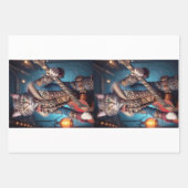 Decoupage - A steampunk cat & guitar - Inpakpapier Vel (Voorkant 3)