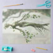 Decoupage Aardse Vrouw Figuur Met Boom Tissuepapier (Craft)