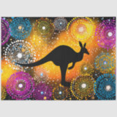 Decoupage Aboriginal Australische Stippenkunst Kan Tissuepapier (Voorkant)