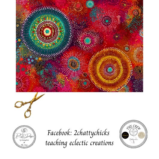 Decoupage Aboriginal Australische Stralende Cirkel Tissuepapier