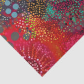 Decoupage Aboriginal Australische Stralende Cirkel Tissuepapier (Detail)