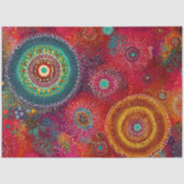 Decoupage Aboriginal Australische Stralende Cirkel Tissuepapier (Voorkant)