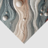 Decoupage Abstract Clownvis Oceaan Draaiend Ontwer Tissuepapier (Detail)