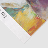 Decoupage Abstract Cowgirl 16x20 Canvas  Tissuepapier (Detail)