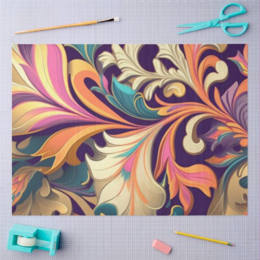 Decoupage Abstract ingewikkeld wervelend palet Tissuepapier (Craft)