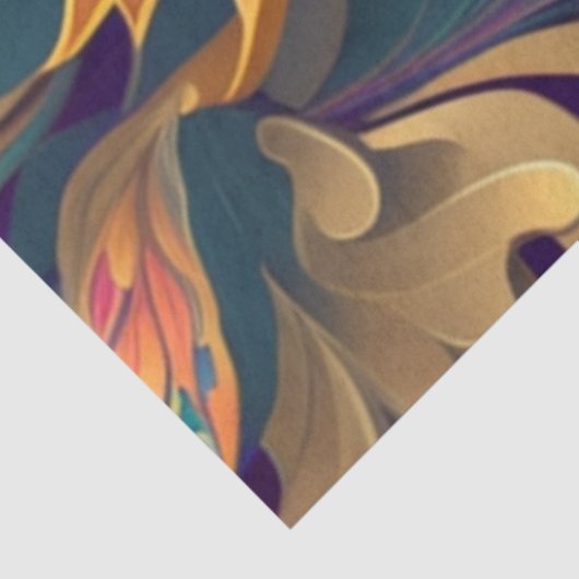 Decoupage Abstract ingewikkeld wervelend palet Tissuepapier (Detail)