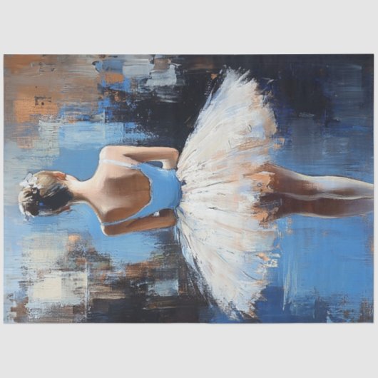 Decoupage Abstracte balletdanser Tissuepapier (Voorkant)