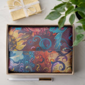 Decoupage Abstracte Bloemige Zonnebloem Mixed Medi Tissuepapier (Geschenk)
