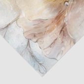 Decoupage Abstracte bloemmix van kleuren crèmes Tissuepapier (Detail)