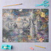 Decoupage Abstracte Boeddha Pose Tissuepapier (Craft)