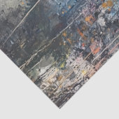 Decoupage Abstracte Boeddha Pose Tissuepapier (Detail)