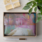 Decoupage Abstracte Cowgirl Bold Kleuren Tissuepapier (Geschenk)