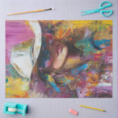 Decoupage Abstracte Cowgirl Bold Kleuren Tissuepapier (Craft)