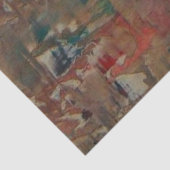 Decoupage Abstracte Faux Finish Aardetinten Tissuepapier (Detail)