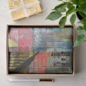 Decoupage Abstracte geometrische Cat Face Shape Tissuepapier (Geschenk)