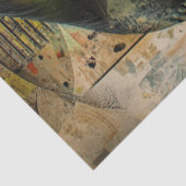 Decoupage Abstracte geometrische Cat Face Shape Tissuepapier (Detail)