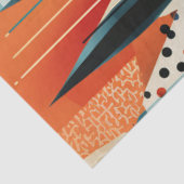 Decoupage Abstracte geometrische vormen Levendige  Tissuepapier (Detail)