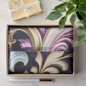 Decoupage Abstracte Gouden Paarse Blauwe Wervels Tissuepapier (Geschenk)