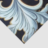 Decoupage Abstracte Gouden Paarse Blauwe Wervels Tissuepapier (Detail)