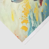 Decoupage Abstracte Portret Jockey Horse Rider Tissuepapier (Detail)