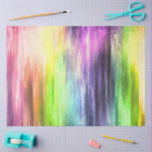Decoupage Abstracte Regenboog Paarse Geel Groen Tissuepapier (Craft)