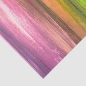 Decoupage Abstracte Regenboog Paarse Geel Groen Tissuepapier (Detail)