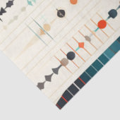 Decoupage Abstracte Vormen Patronen Blauw Sinaasap Tissuepapier (Detail)