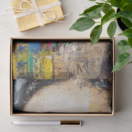 Decoupage Abstracte vrouw 60's Roken Tissuepapier (Geschenk)