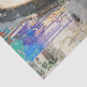 Decoupage Abstracte vrouw 60's Roken Tissuepapier (Detail)