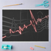 Decoupage achtergrond achtergrond muziek tissuepapier (Craft)