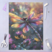 Decoupage Achtergrond Dragon Fly Paarse tinten Tissuepapier (Craft)