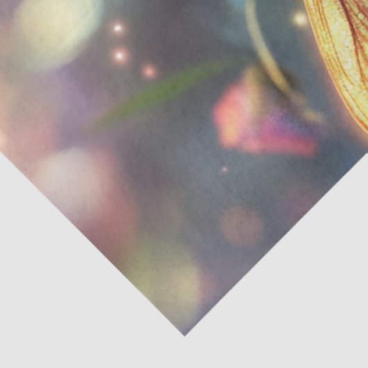 Decoupage Achtergrond Dragon Fly Paarse tinten Tissuepapier (Detail)