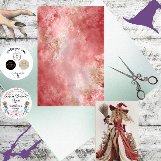 Decoupage Achtergrond Passende Kerstheks Tissuepapier