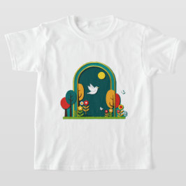 Decoupage-achtig digitaal werk t-shirt