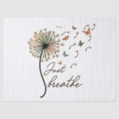 Decoupage Adem gewoon Paardenbloem met Vlinders Tissuepapier (Voorkant)