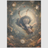 Decoupage Adventurous Fall Into Rabbit Hole Tissuepapier (Voorkant)