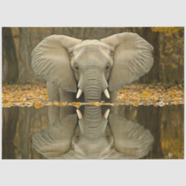 Decoupage Afrikaanse olifant wildlife digitale kun Tissuepapier