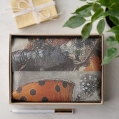 Decoupage Alice Adventure Mad Hatter Sinaasappel Z Tissuepapier (Geschenk)