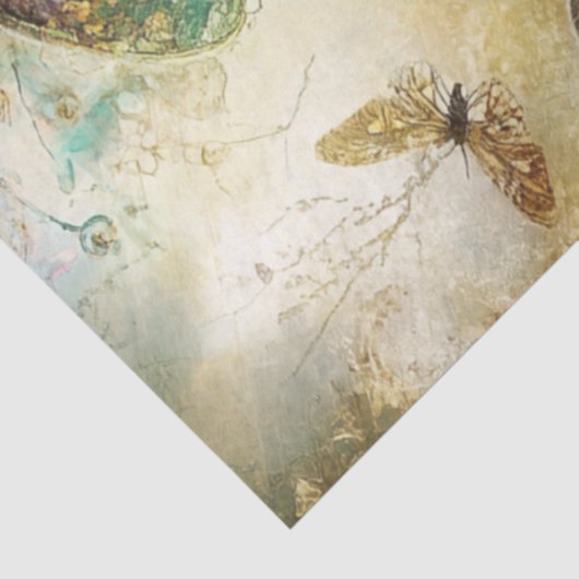 Decoupage Alice Adventures Konijn Digitale Kunst Tissuepapier (Detail)