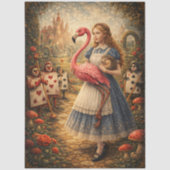 Decoupage Alice Croquet Garden Adventure  Tissuepapier (Voorkant)