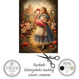 Decoupage Alice Croquet Tuin Avontuur Tissuepapier