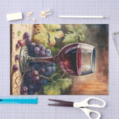 Decoupage ambachten wijnliefhebbers tissuepapier (Craft)