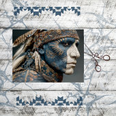 Decoupage American Indian Warrior Chief Tissuepapier