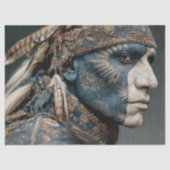 Decoupage American Indian Warrior Chief Tissuepapier (Voorkant)