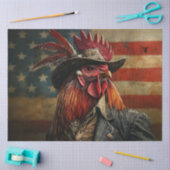 Decoupage Americana Haan in Voorvlag Tissuepapier (Craft)